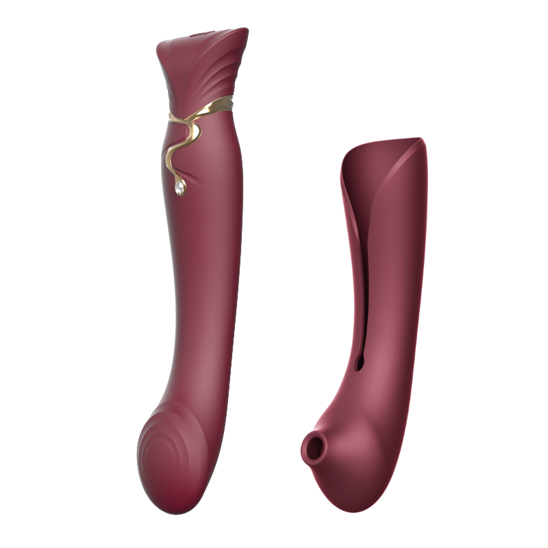 Queen Set G-spot PulseWave Vibrator with Suction Sleeve